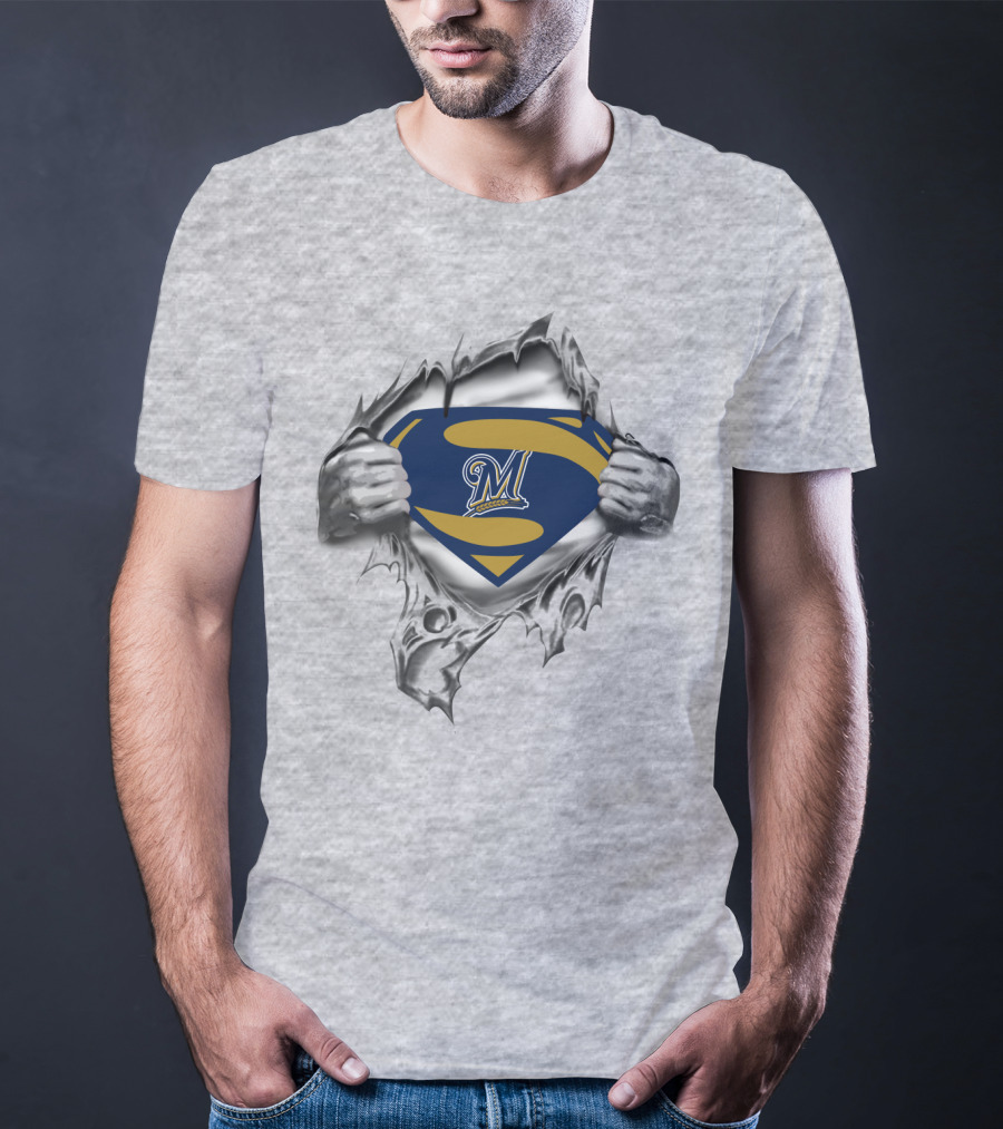 Milwaukee Brewers Superman T-Shirt