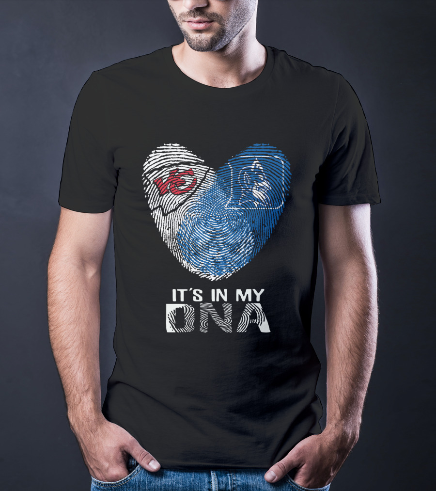 Chiefs Duke It's In My Dna Fingerprint Heart T-Shirt