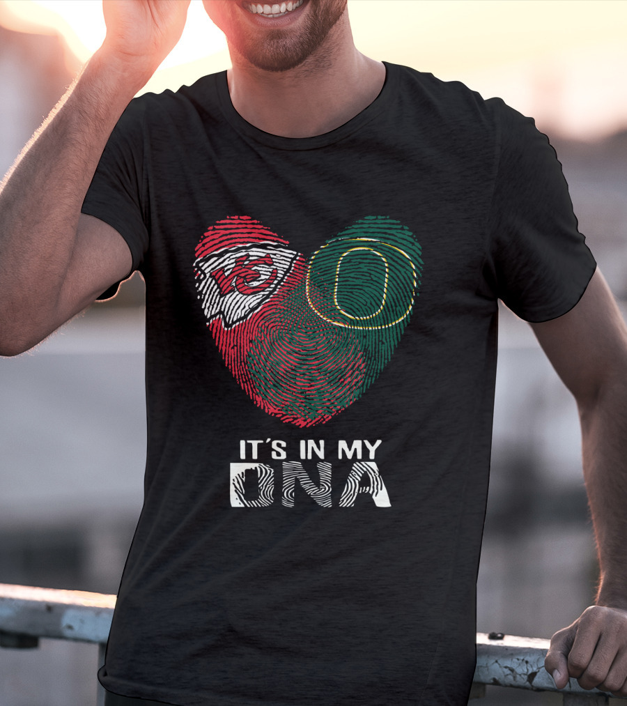 Kansas City Chiefs Oregon Ducks It's In My Dna T-Shirt