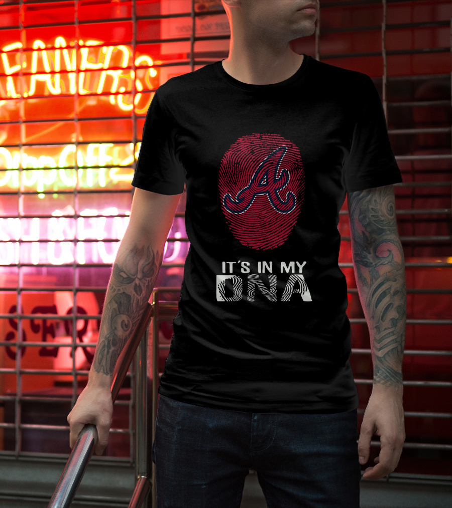 Atlanta Braves It's In My DNA Fingerprint T-Shirt