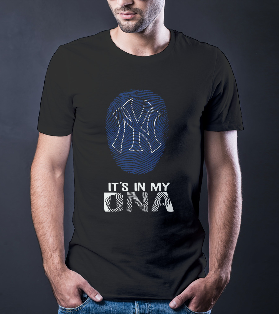 Yankees It's In My DNA Fingerprint T-Shirt