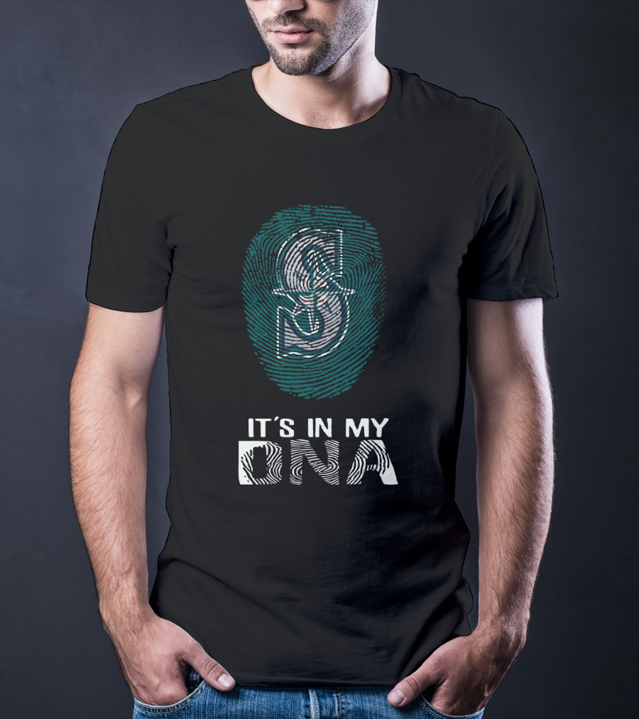 Seattle Mariners It's In My DNA Fingerprint T-Shirt
