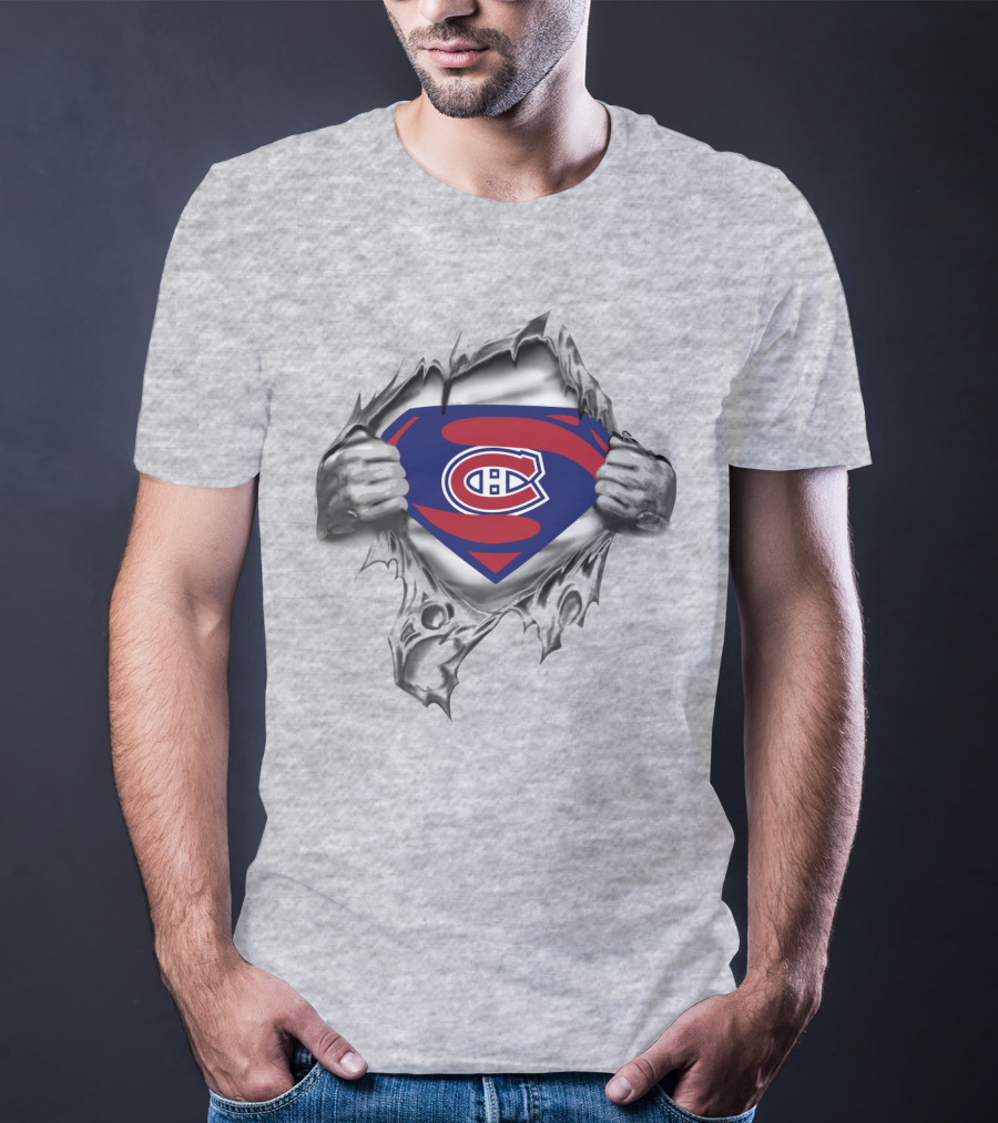 Montréal Canadiens Superman Crest Pullover T-Shirt