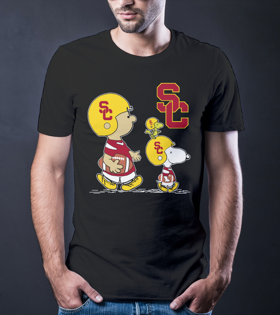 Snoopy USC Trojans Football SC T-Shirt