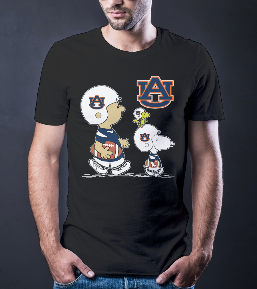 Auburn University Snoopy And Friends Football Helmets T-Shirt