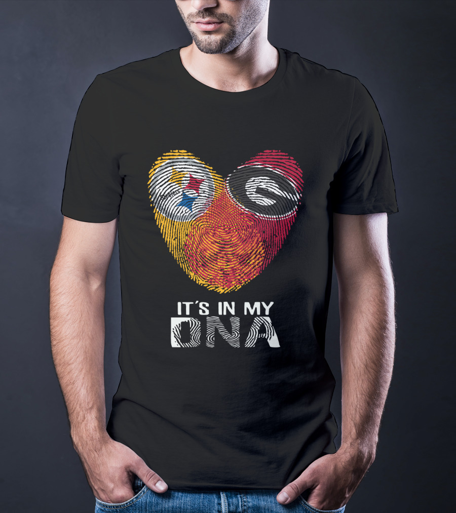 Steelers Georgia Bulldogs It's In My DNA T-Shirt