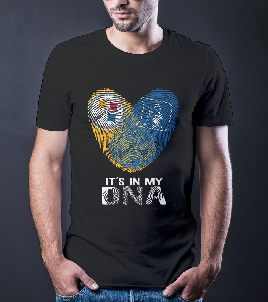 Steelers Duke It's In My DNA Fingerprint Heart T-Shirt