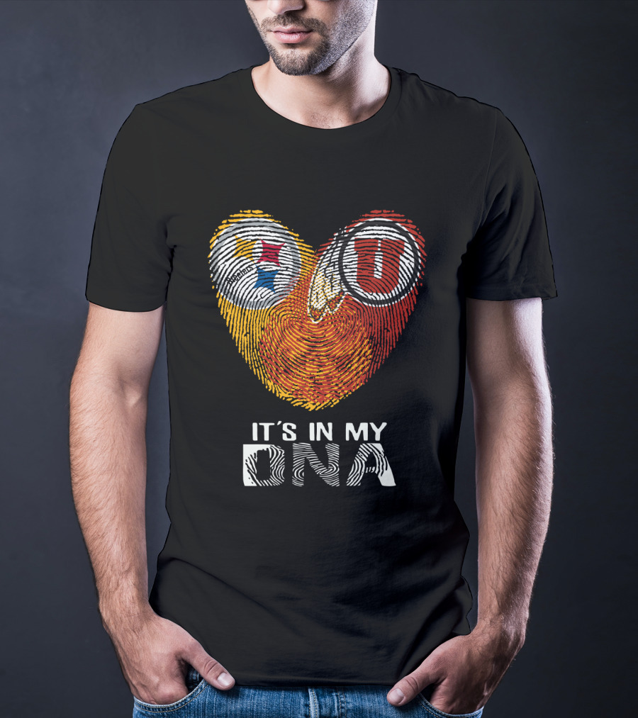 Steelers Utah Utes Fingerprint It's In My DNA T-Shirt