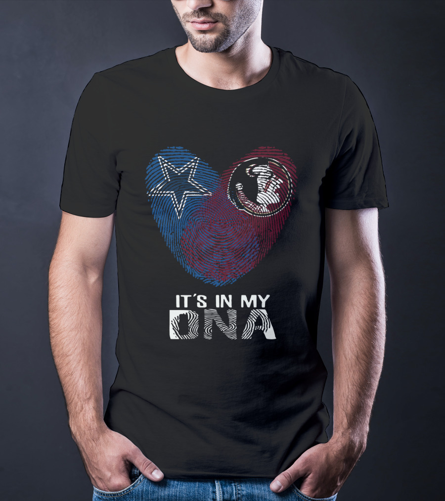 Cowboys Noles It's In My DNA Star And Seminole Emblems T-Shirt