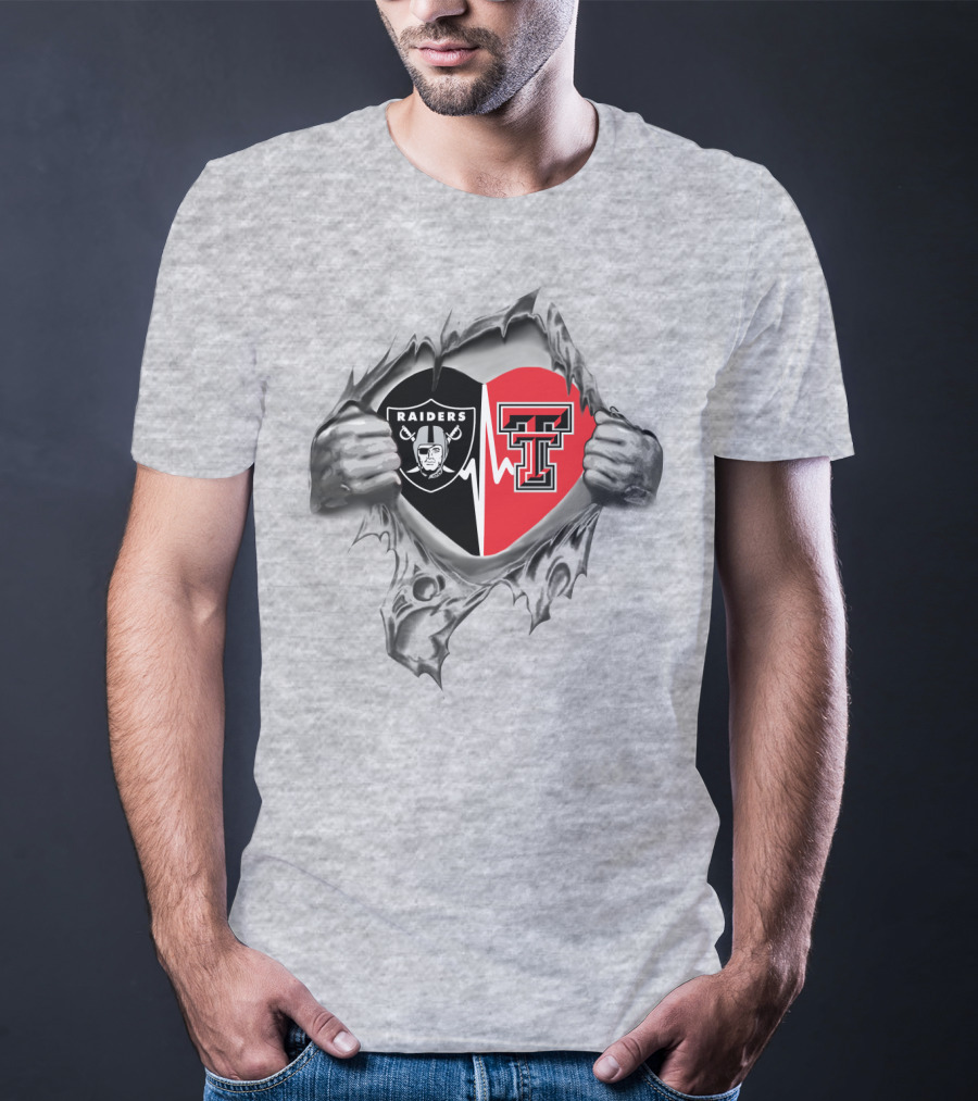 Raiders Texas Tech Heartbeat Loyalty Revealed T-Shirt