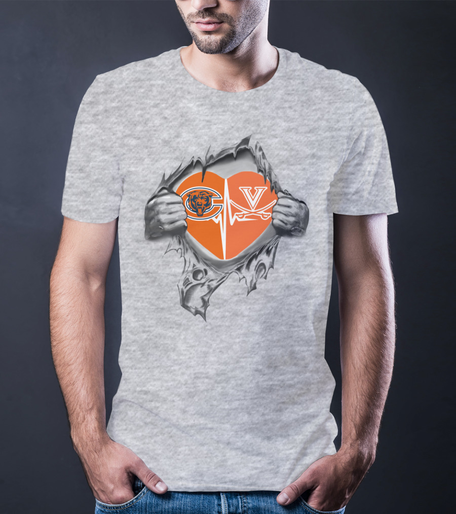 Bears Cavaliers Heartbeat Passion T-Shirt