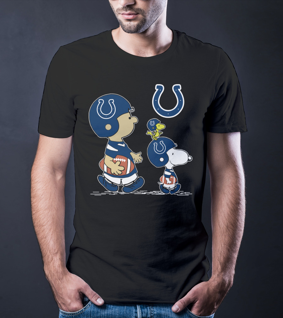 Indianapolis Colts Snoopy And Woodstock Football Players T-Shirt