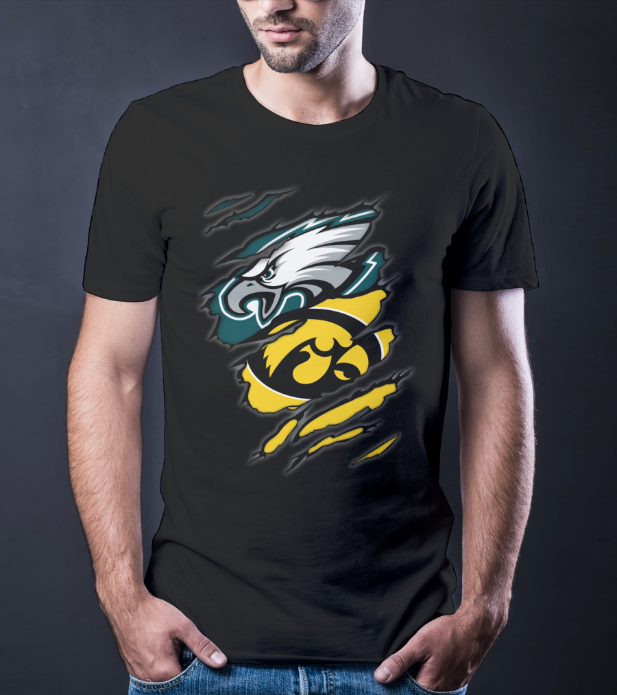 Eagles Hawkeyes Torn Claw T-Shirt