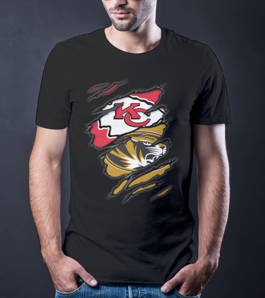 Chiefs KC Missouri Tigers Tiger Claw T-Shirt