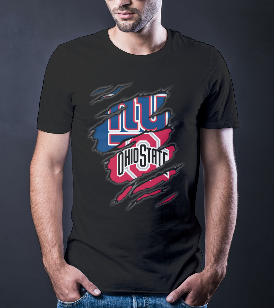 New York Giants Ohio State Buckeyes Dual T-Shirt