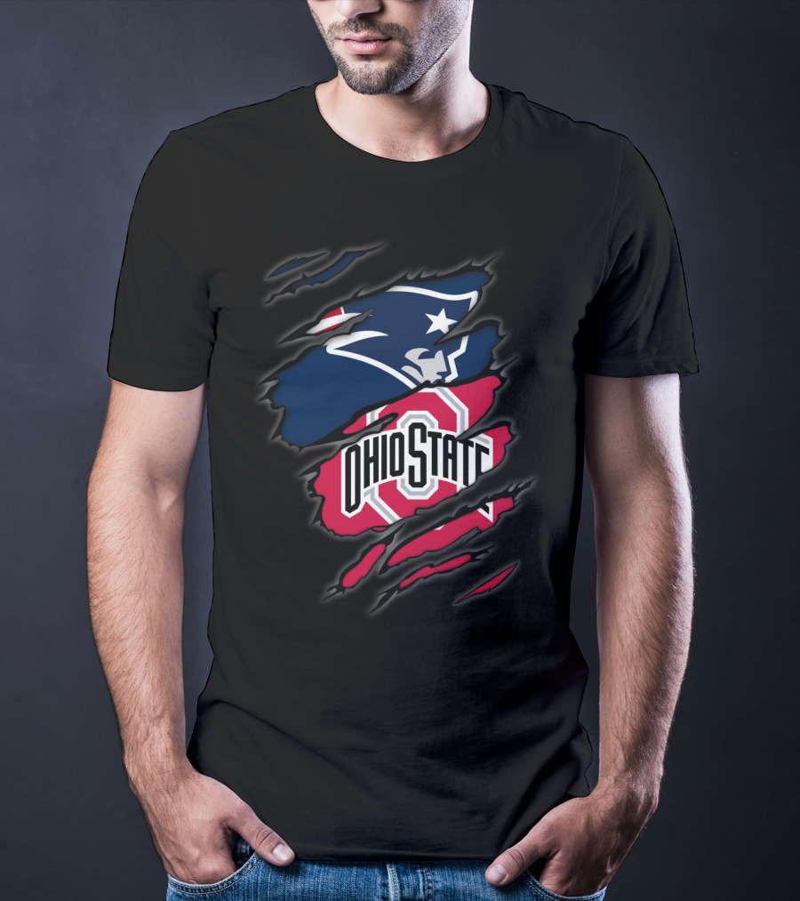 Patriots Ohio State Logo Mashup T-Shirt