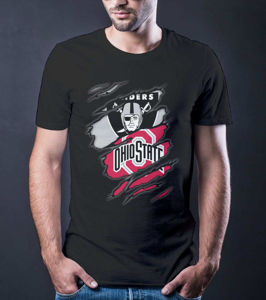 Raiders Ohio State Buckeyes Crossover T-Shirt