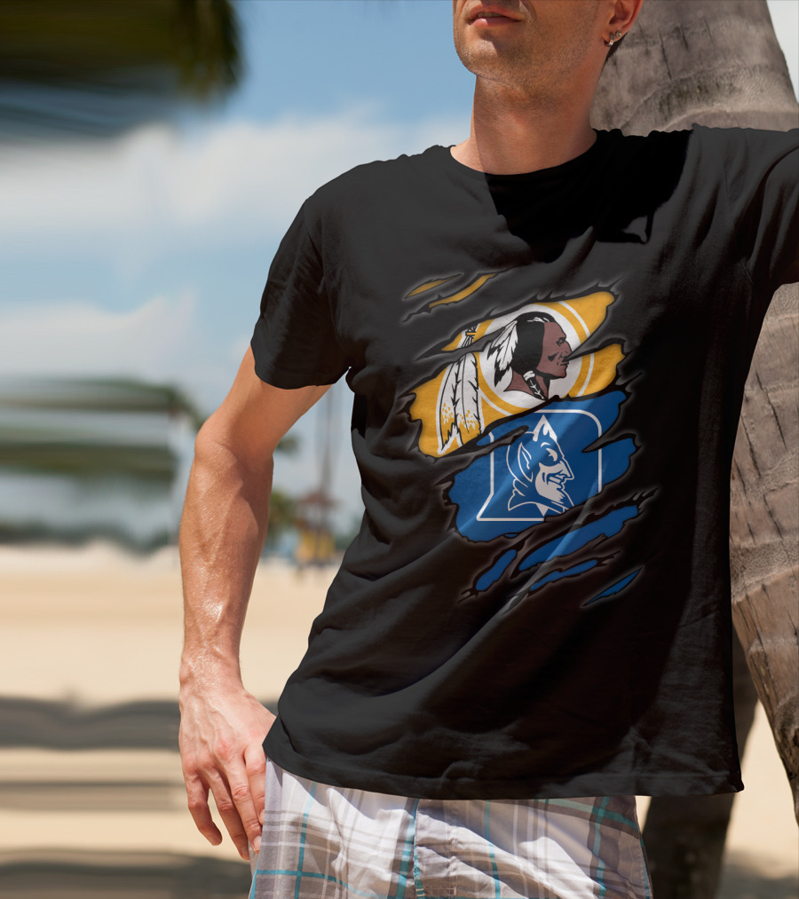 Redskins Duke Blue Devils Rip T-Shirt