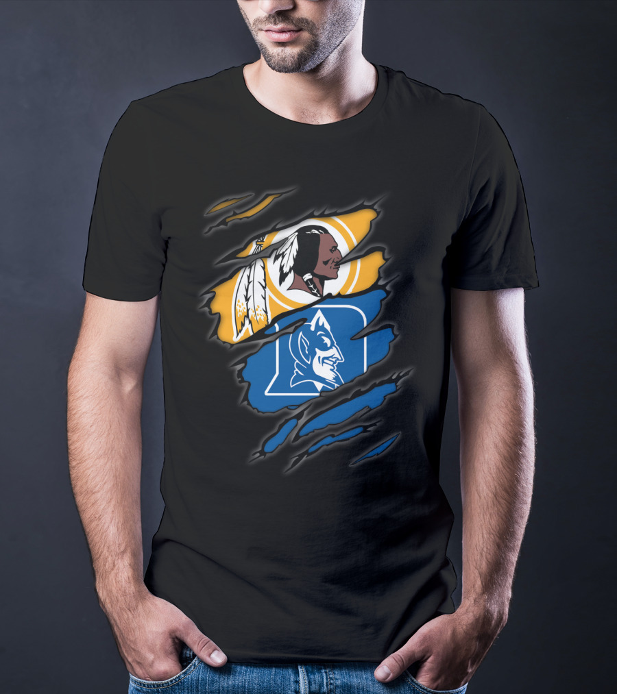 Redskins Duke Blue Devils Rip T-Shirt