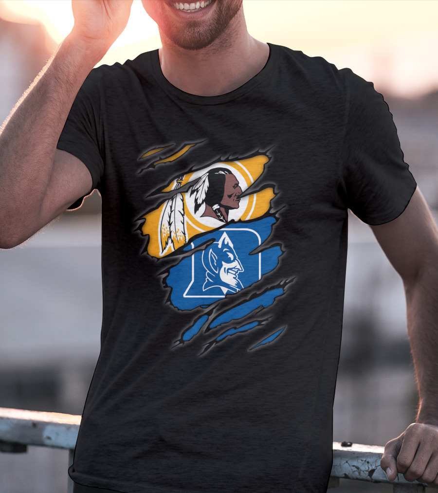 Redskins Duke Blue Devils Rip T-Shirt