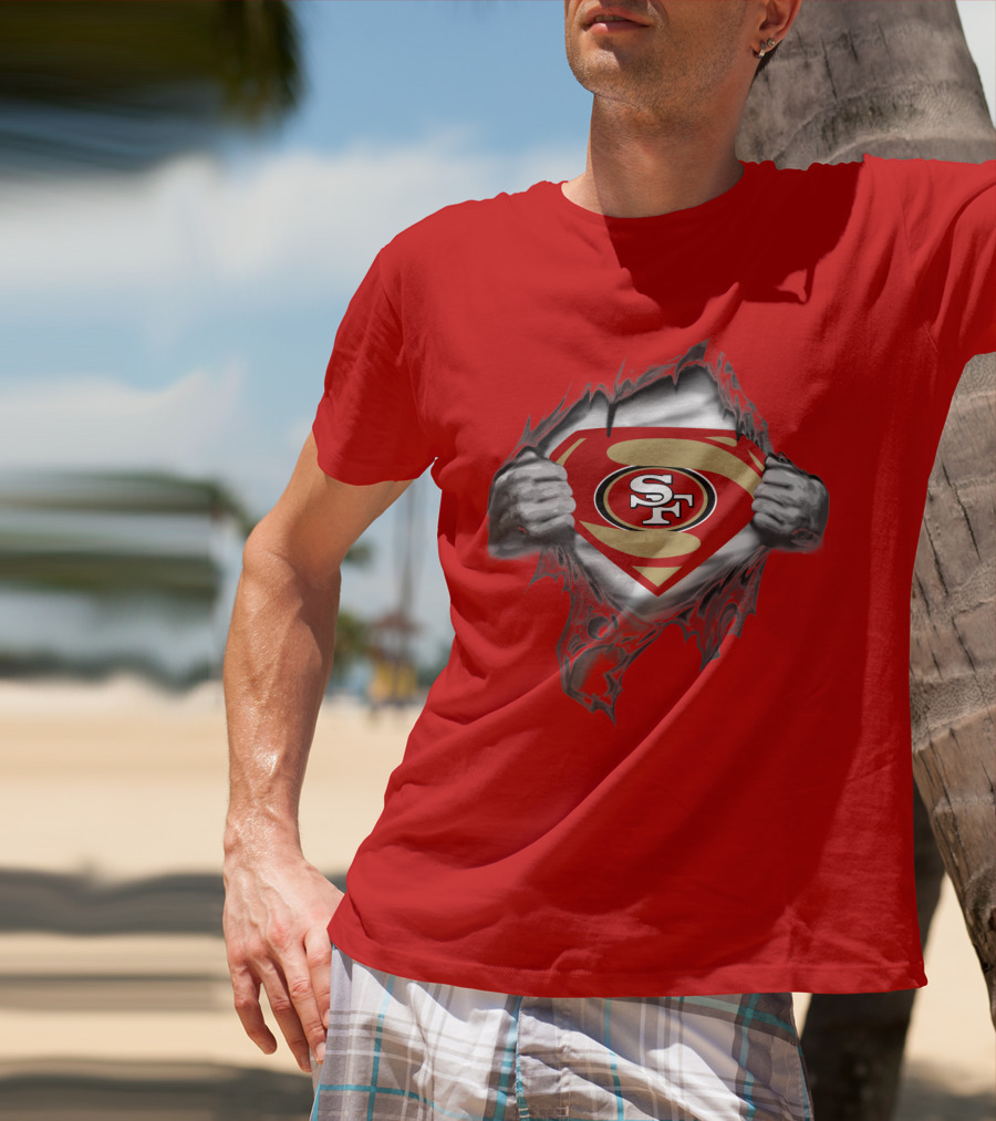 49ers SF Logo Superman T-Shirt