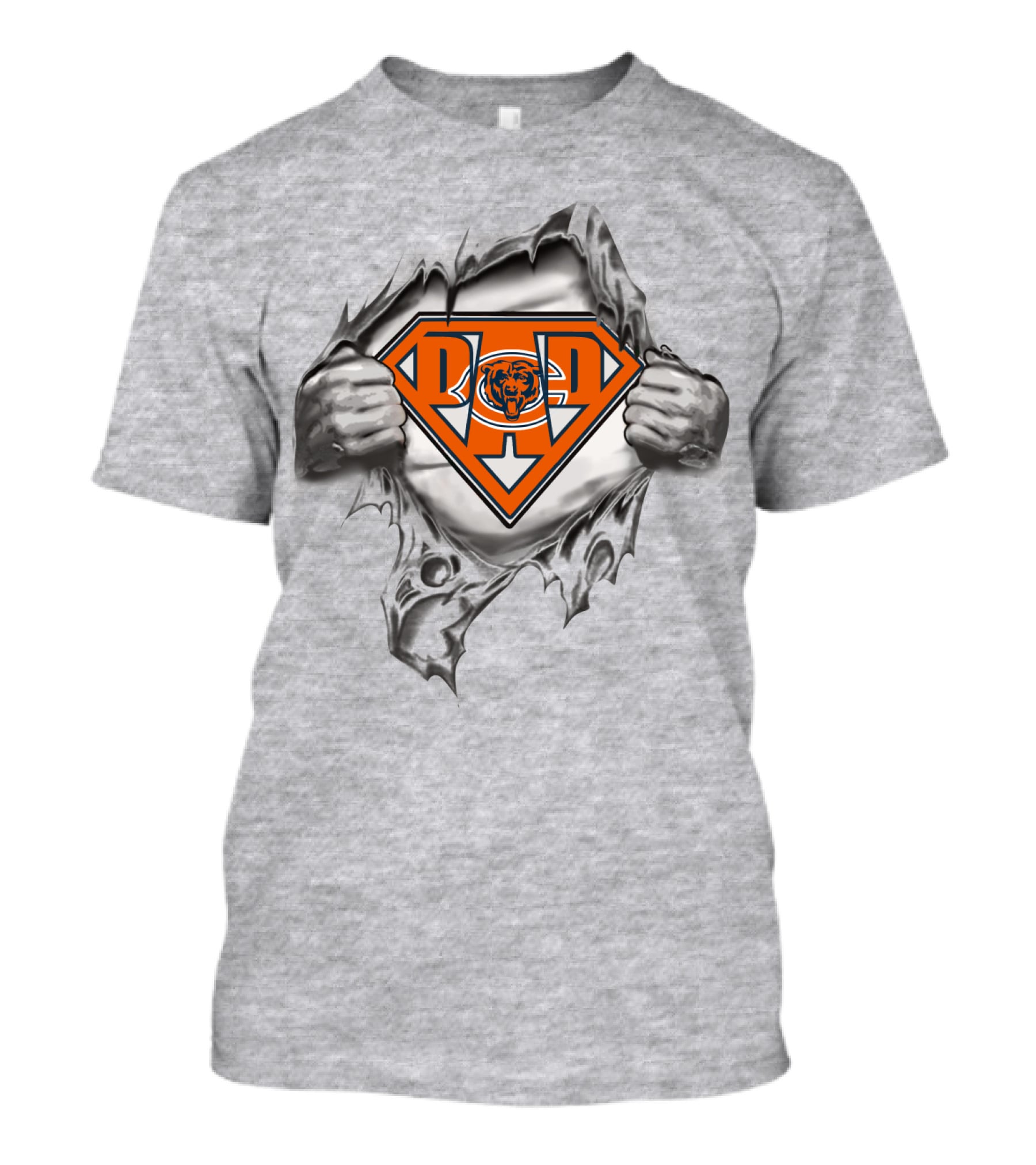 Dad Super Bears Logo Iconic Football Fan T-Shirt