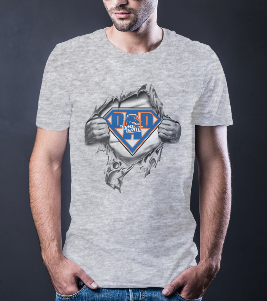 Boise State Super Dad Shield T-Shirt