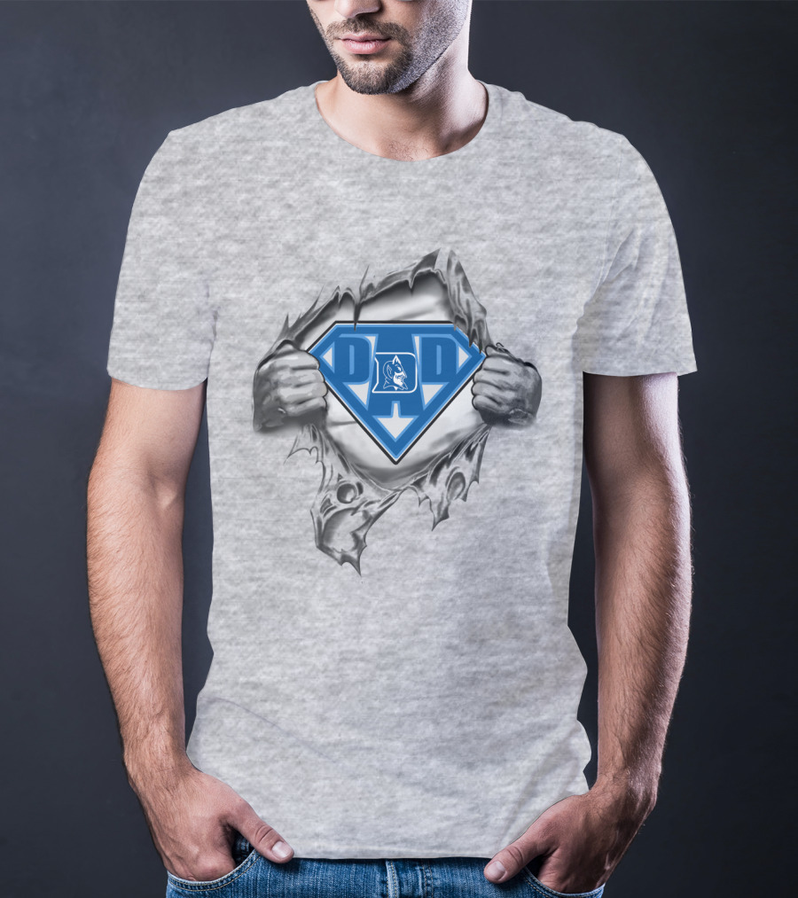 Duke Blue Devil Super Dad Emblem T-Shirt