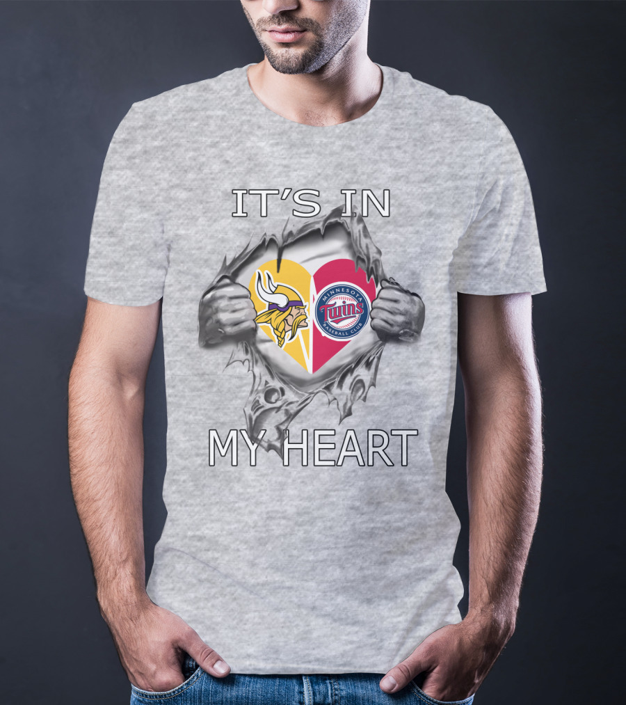 Vikings Minnesota Twins It’s In My Heart T-Shirt