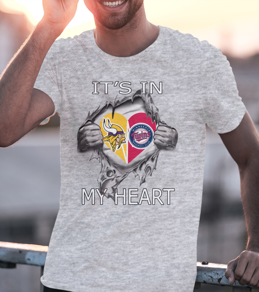 Vikings Minnesota Twins It’s In My Heart T-Shirt