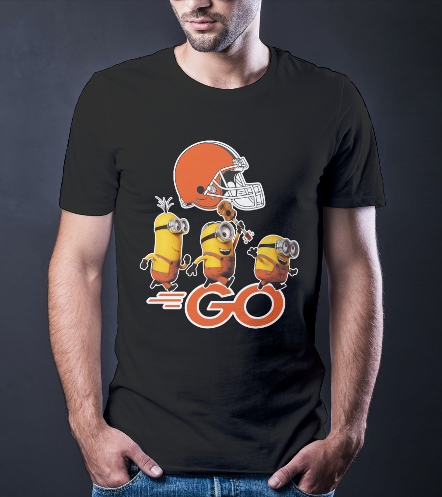 Cleveland Browns Minions Go Helmet T-Shirt