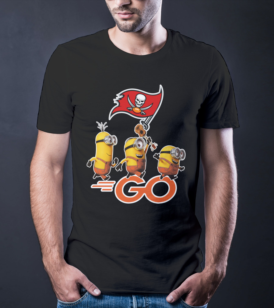 Buccaneers Minions GO Flag Football Skulls T-Shirt
