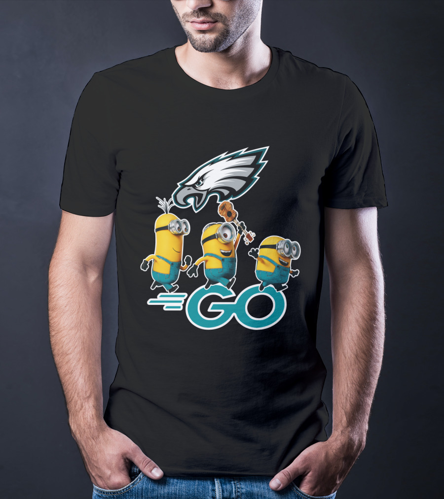 Minions Go Philadelphia Eagles T-Shirt