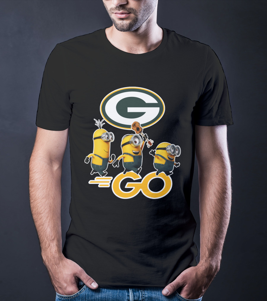 Packers Minions Go Enthusiastic Cheer With Green Bay Team Spirit T-Shirt