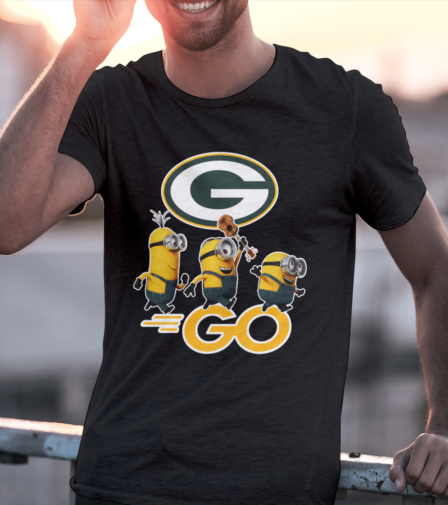Packers Minions Go Enthusiastic Cheer With Green Bay Team Spirit T-Shirt