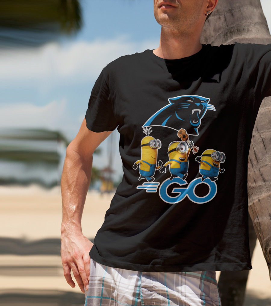 Panthers Go Minions NFL Fan Team Spirit T-Shirt