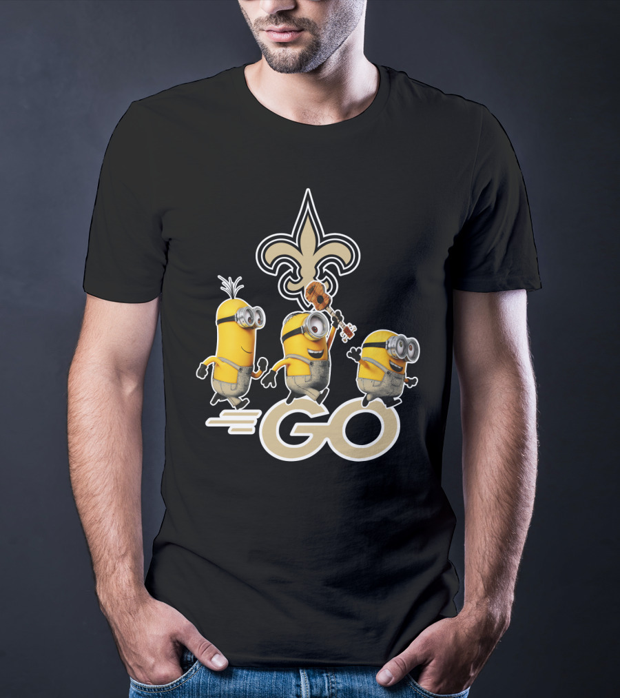 Saints Go Fleur-de-lis Minions T-Shirt