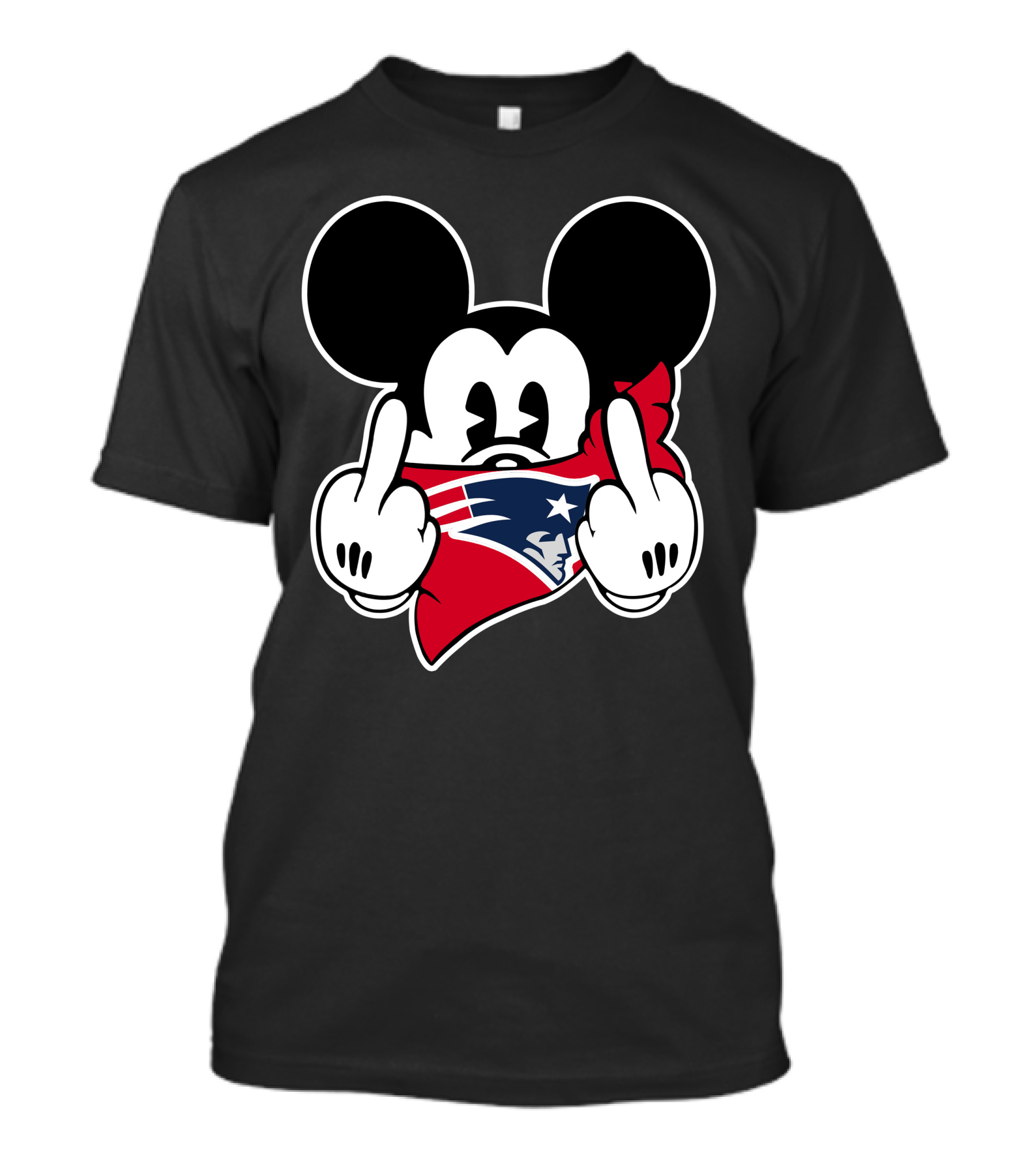 Patriots Mickey Offensive Gesture T-Shirt