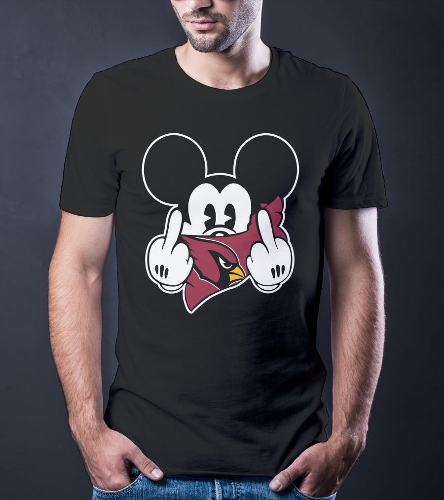 Cardinals Mickey Parody Logo Mashup T-Shirt