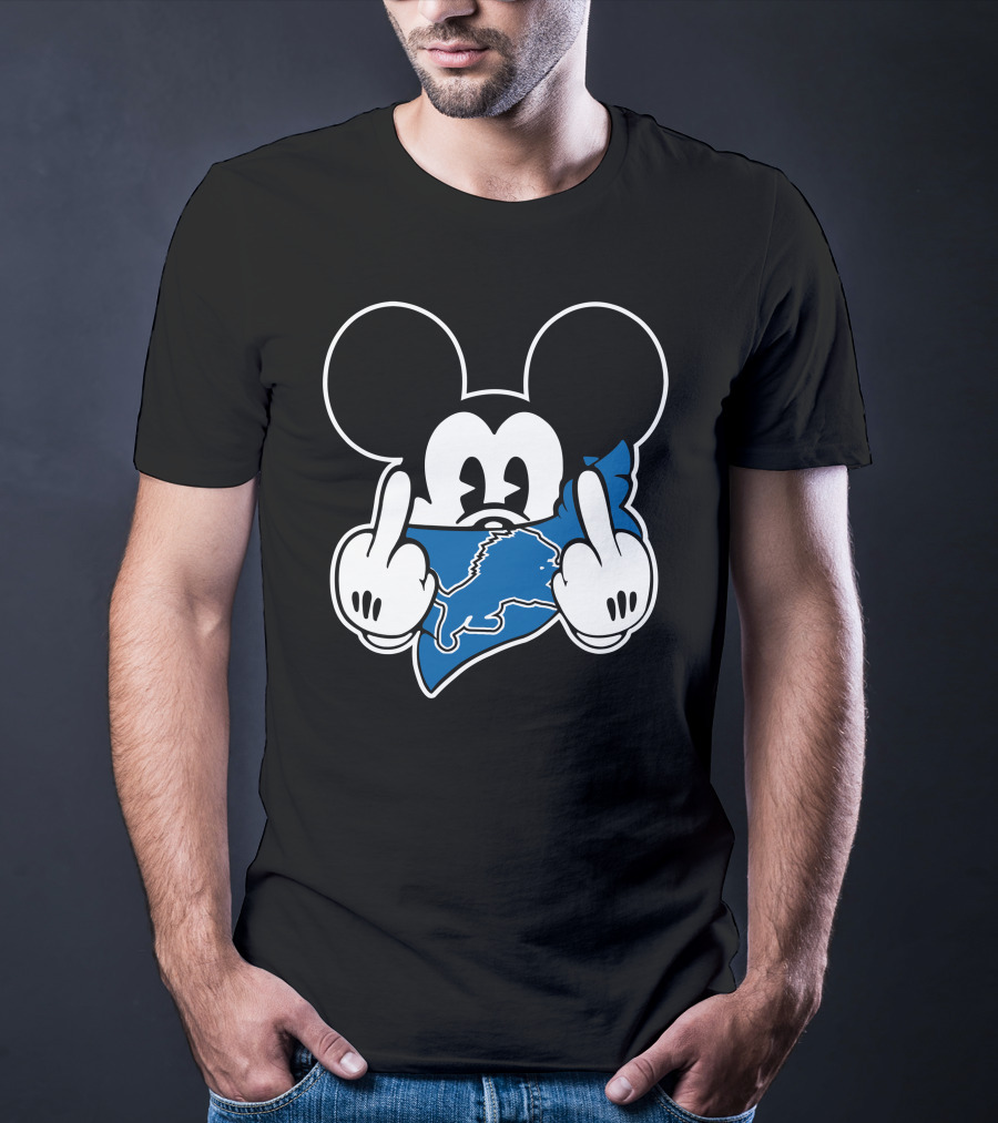 Mickey Lions Middle Finger T-Shirt