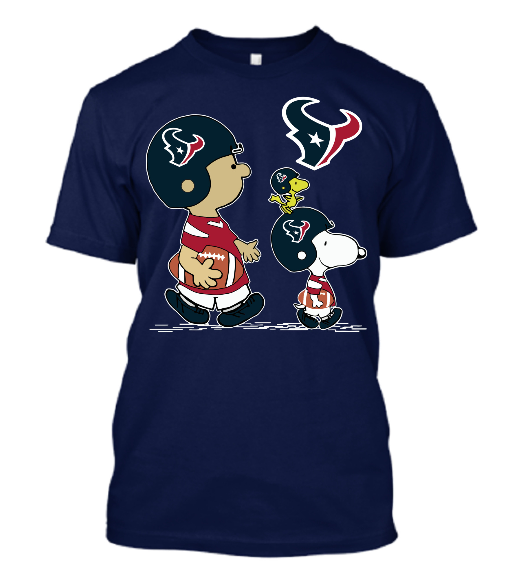 Houston Texans Snoopy And Woodstock Football Team Spirit T-Shirt