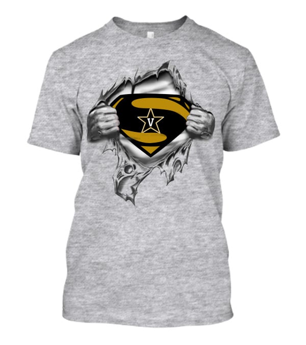 Vanderbilt Star Superhero Symbol Tear T-Shirt