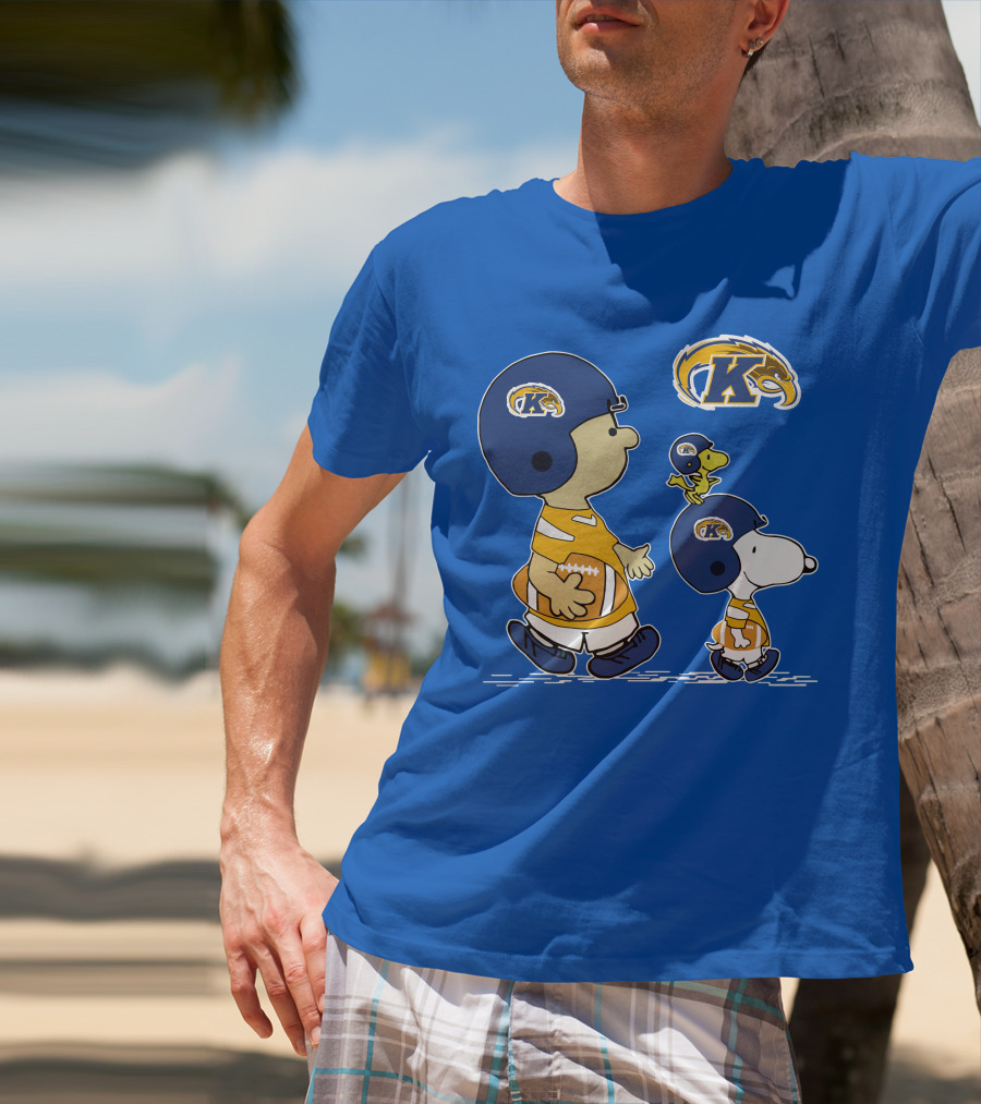 Kent State Golden Flashes Football Snoopy And Woodstock Peanuts Sports T-Shirt