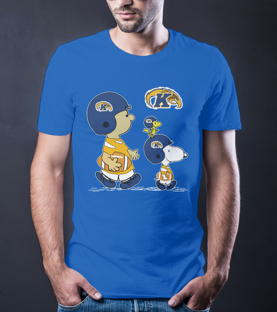 Kent State Golden Flashes Football Snoopy And Woodstock Peanuts Sports T-Shirt