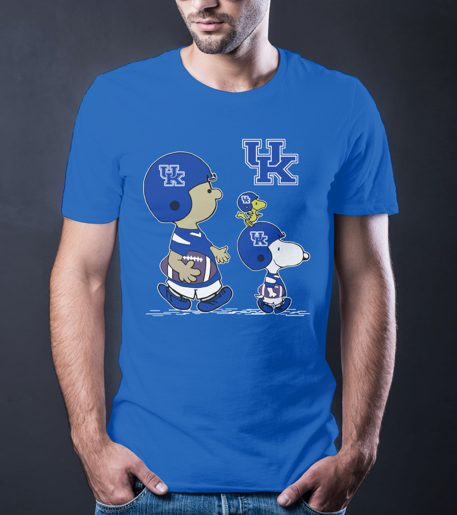 Kentucky Wildcats Snoopy Woodstock Uk Football Peanuts Characters T-Shirt
