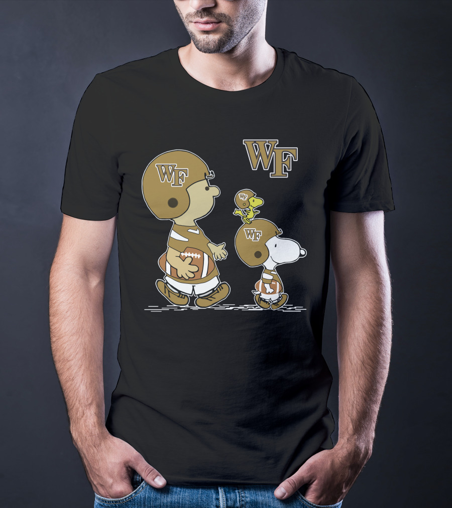 Wake Forest Demon Deacons Snoopy Woodstock T-Shirt
