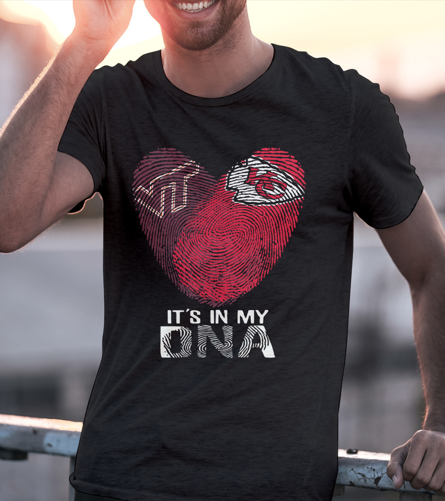 Virginia Tech Hokies Kansas City Chiefs It's In My DNA T-Shirt