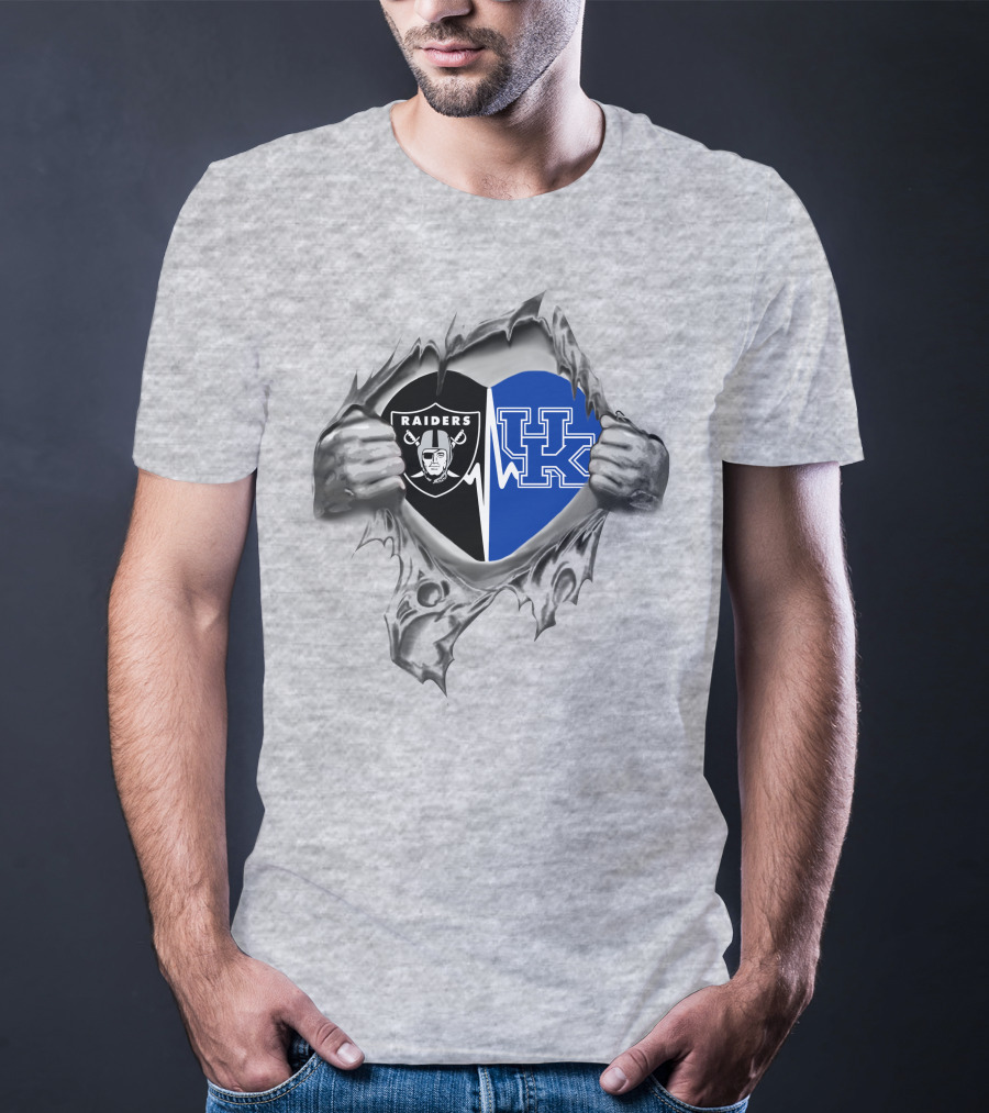 Raiders Kentucky Heartbeat UK Logo T-Shirt