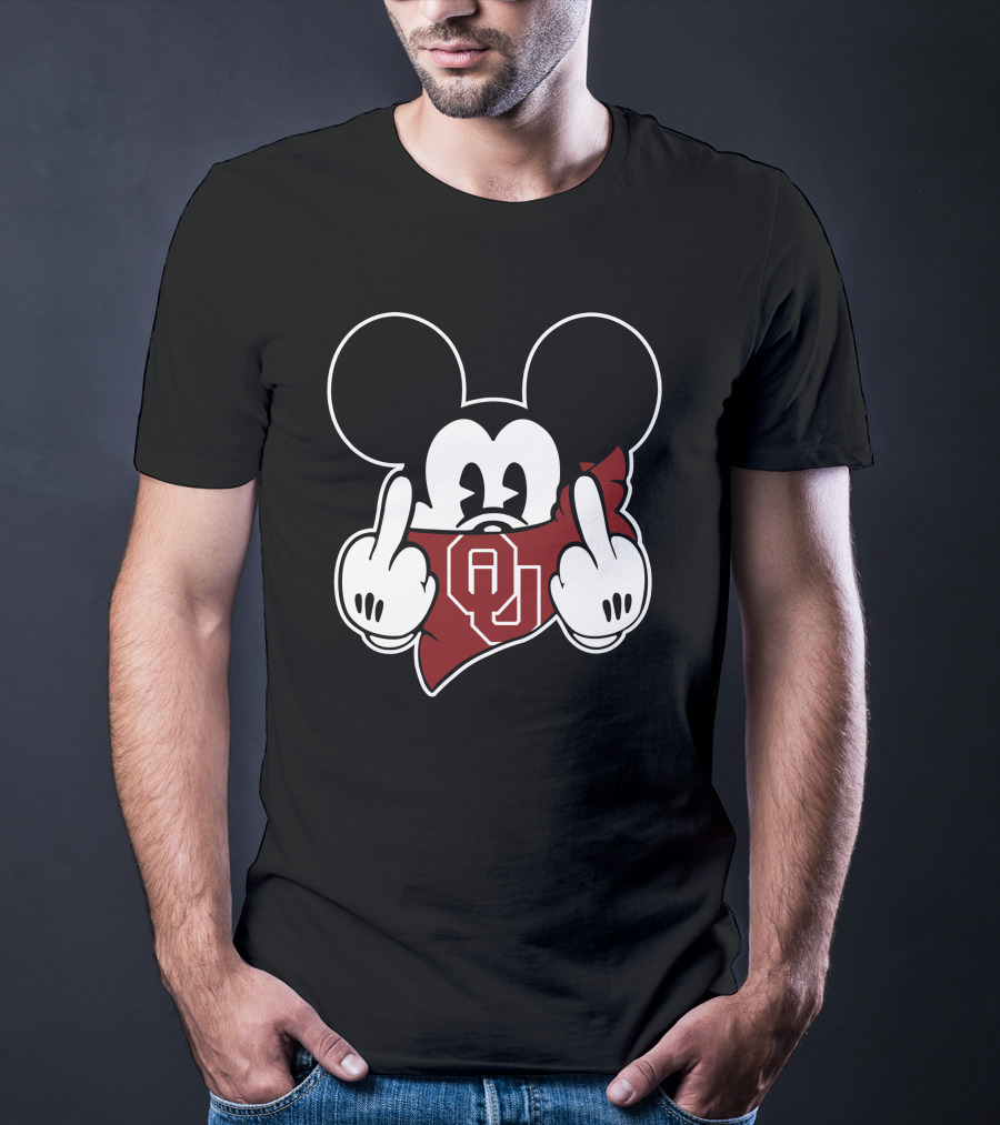 Oklahoma Sooners Mickey Bandana Gesture T-Shirt