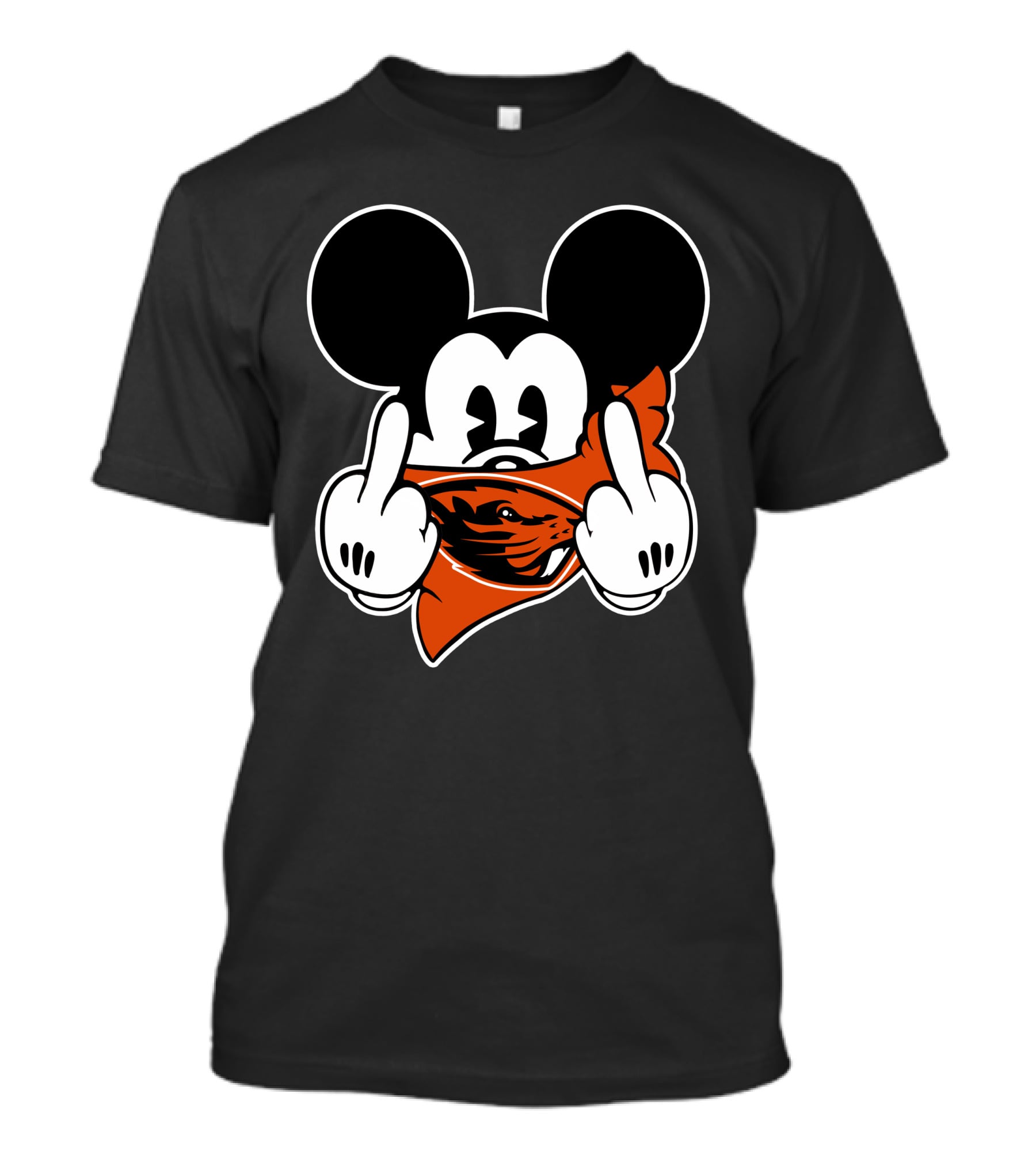 Oregon State Beavers Mickey Middle Finger T-Shirt